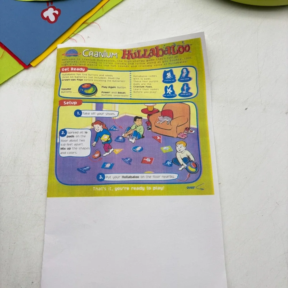 Cranium Hullabaloo Children's Game WORKS COMPLETE 2003 Kids Preschool Sounds